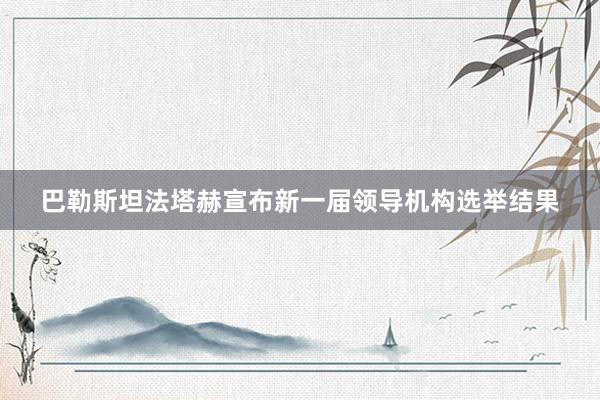 巴勒斯坦法塔赫宣布新一届领导机构选举结果